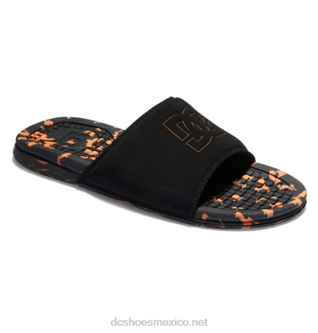 DC Shoes bolsa - sandalias para hombre VGJFD4314 negro/naranja