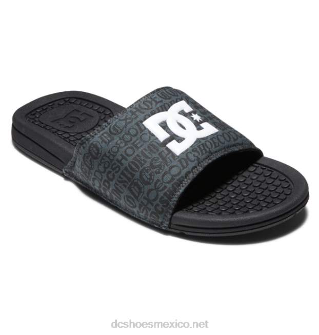 DC Shoes bolsa - sandalias para hombre VGJFD4338 impresión en blanco y negro