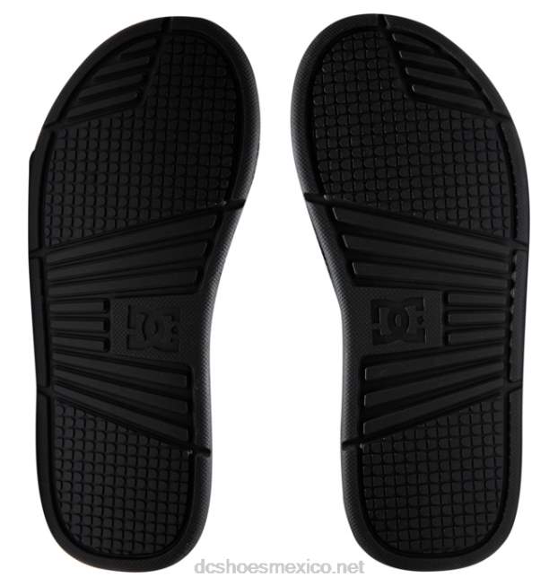 DC Shoes bolsa - sandalias para hombre VGJFD4338 impresión en blanco y negro