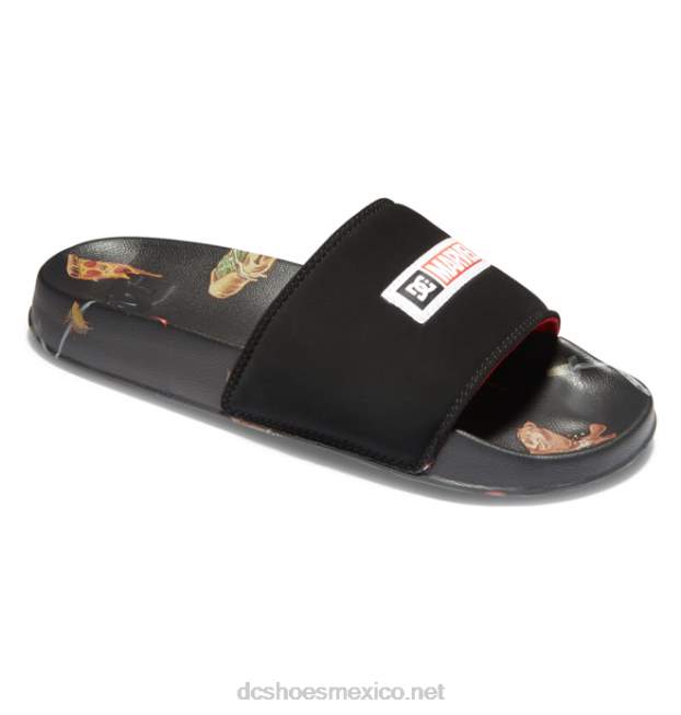 DC Shoes chanclas marvel deadpool x dc para hombre VGJFD4353 impresión en negro