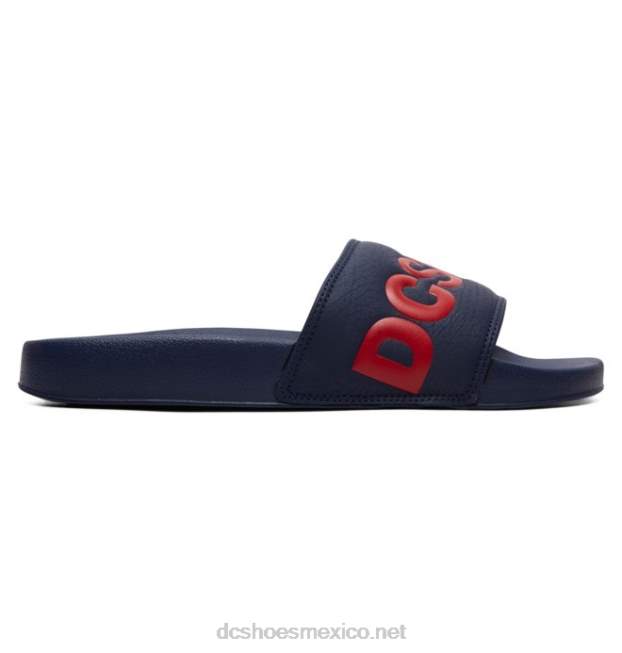 DC Shoes dc slide - sandalias deslizantes para hombre VGJFD4240 azul marino/rojo