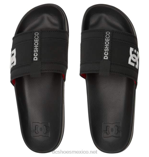 DC Shoes lynx slide - sandalias slider para hombre VGJFD4192 negro/gris/rojo