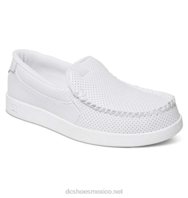 DC Shoes villano 2 - zapatos sin cordones para hombres VGJFD4255 blanco
