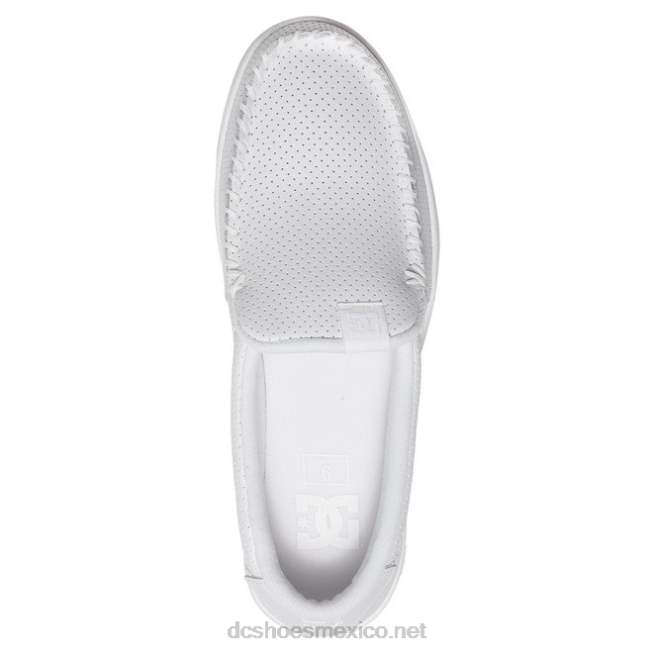 DC Shoes villano 2 - zapatos sin cordones para hombres VGJFD4255 blanco