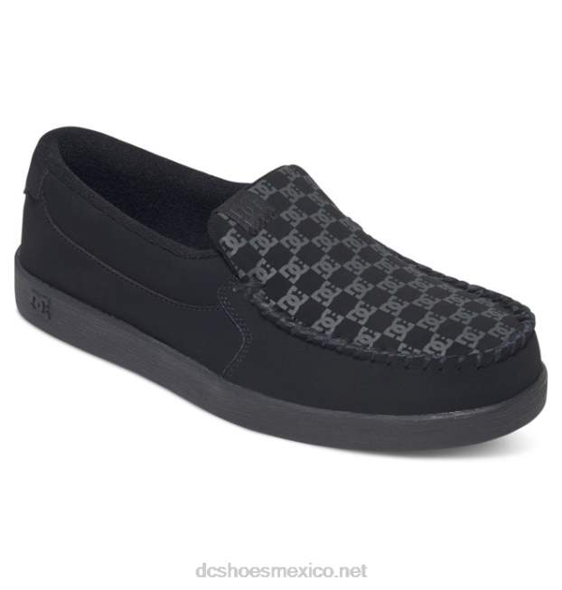 DC Shoes villano 2 - zapatos sin cordones para hombres VGJFD470 negro