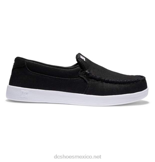 DC Shoes zapatos sin cordones de villano para hombre VGJFD4256 enjuague negro