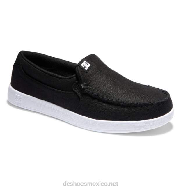 DC Shoes zapatos sin cordones de villano para hombre VGJFD4256 enjuague negro