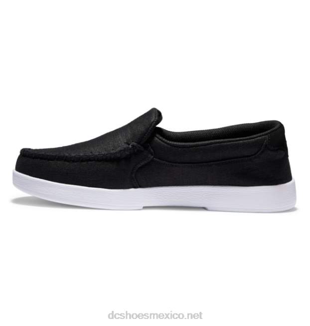 DC Shoes zapatos sin cordones de villano para hombre VGJFD4256 enjuague negro
