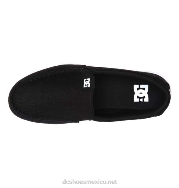 DC Shoes zapatos sin cordones de villano para hombre VGJFD4256 enjuague negro