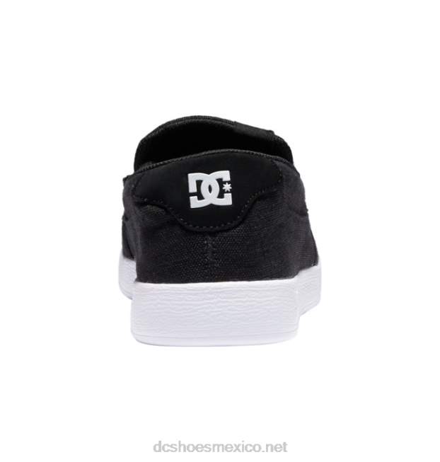 DC Shoes zapatos sin cordones de villano para hombre VGJFD4256 enjuague negro
