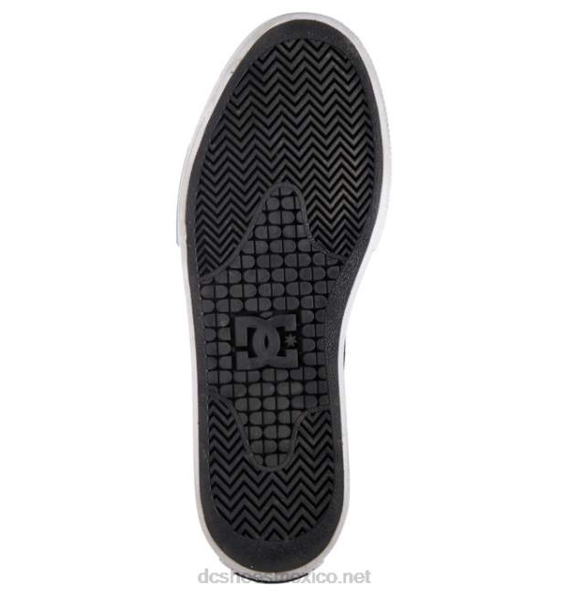 DC Shoes zapatos sin cordones manuales para hombres VGJFD4344 blanco negro