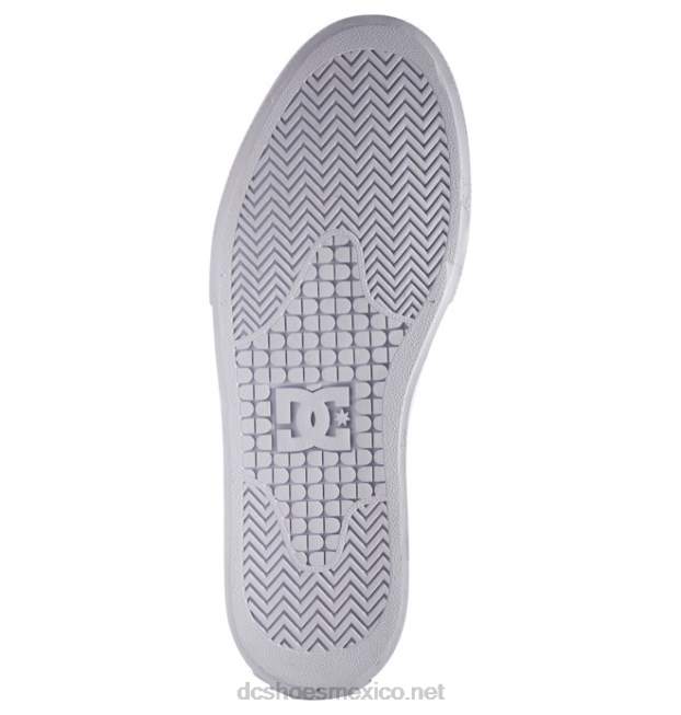DC Shoes zapatos sin cordones manuales para hombres VGJFD4349 blanco