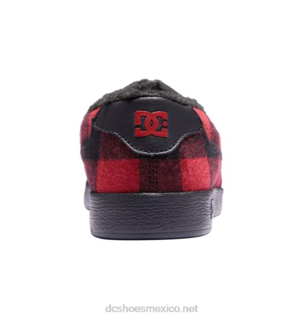 DC Shoes zapatos sin cordones para hombre villain winterized VGJFD4301 cuadros de búfalo negro