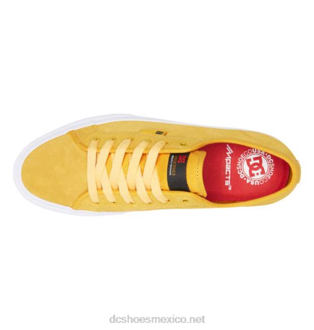 DC Shoes zapatillas de skate manuales para hombre VGJFD4219 oro