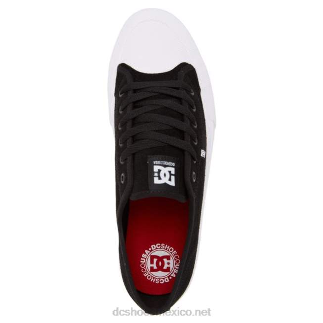 DC Shoes zapatos de skate de ante manual rt s para hombre VGJFD4190 blanco negro
