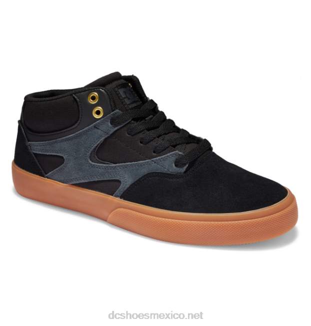 DC Shoes zapatos de skate de caña media kalis vulc para hombre VGJFD4177 negro/goma
