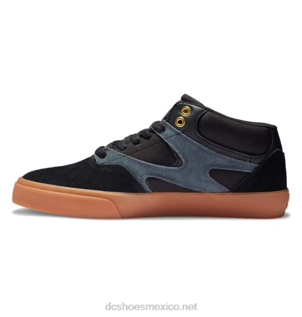 DC Shoes zapatos de skate de caña media kalis vulc para hombre VGJFD4177 negro/goma
