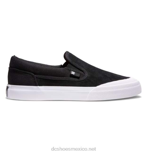 DC Shoes zapatos de skate sin cordones manual rt para hombre VGJFD4391 blanco negro