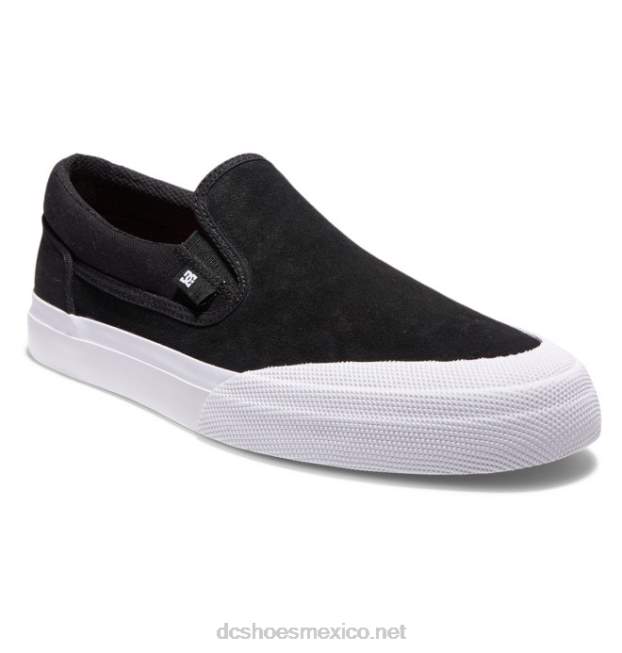 DC Shoes zapatos de skate sin cordones manual rt para hombre VGJFD4391 blanco negro