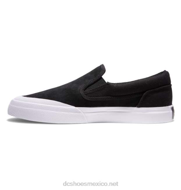 DC Shoes zapatos de skate sin cordones manual rt para hombre VGJFD4391 blanco negro
