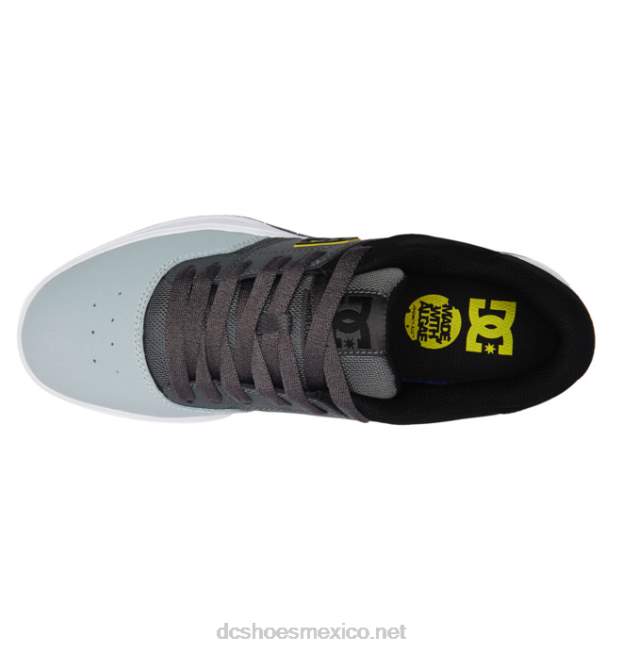 DC Shoes zapatos centrales de hombre VGJFD4196 negro/gris/amarillo