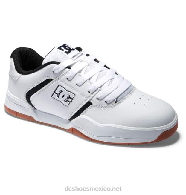 DC Shoes zapatos centrales de hombre VGJFD4197 blanco/negro/goma