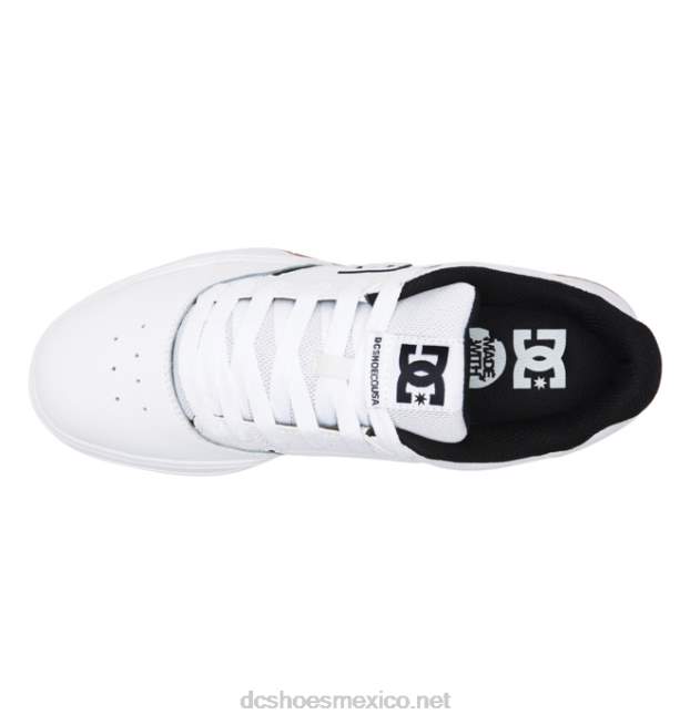 DC Shoes zapatos centrales de hombre VGJFD4197 blanco/negro/goma
