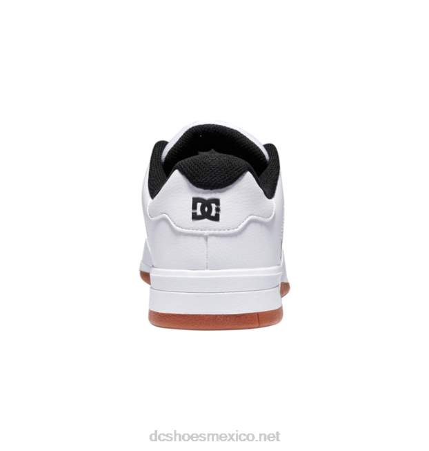 DC Shoes zapatos centrales de hombre VGJFD4197 blanco/negro/goma