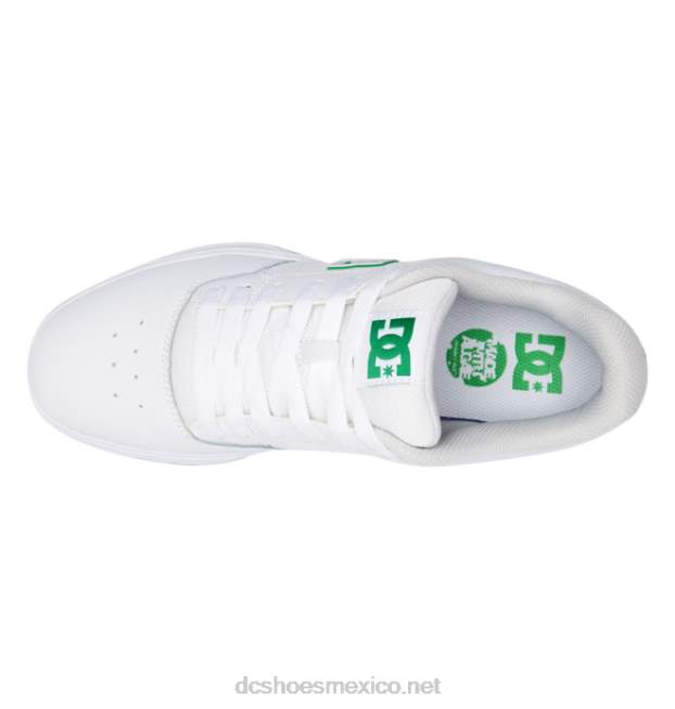 DC Shoes zapatos centrales de hombre VGJFD4216 blanco verde