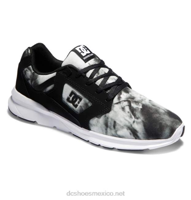 DC Shoes zapatos ligeros skyline para hombre VGJFD422 desvanecimiento blanco/negro