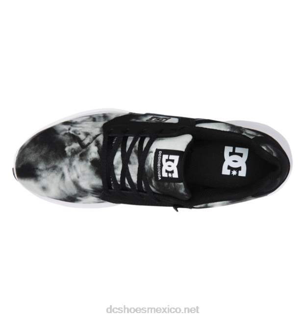 DC Shoes zapatos ligeros skyline para hombre VGJFD422 desvanecimiento blanco/negro