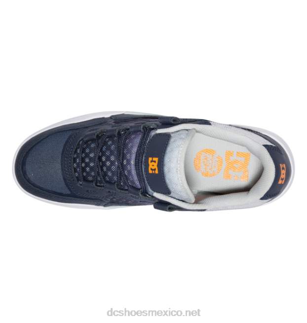 DC Shoes zapatos métricos de hombre VGJFD4346 dc azul marino/naranja