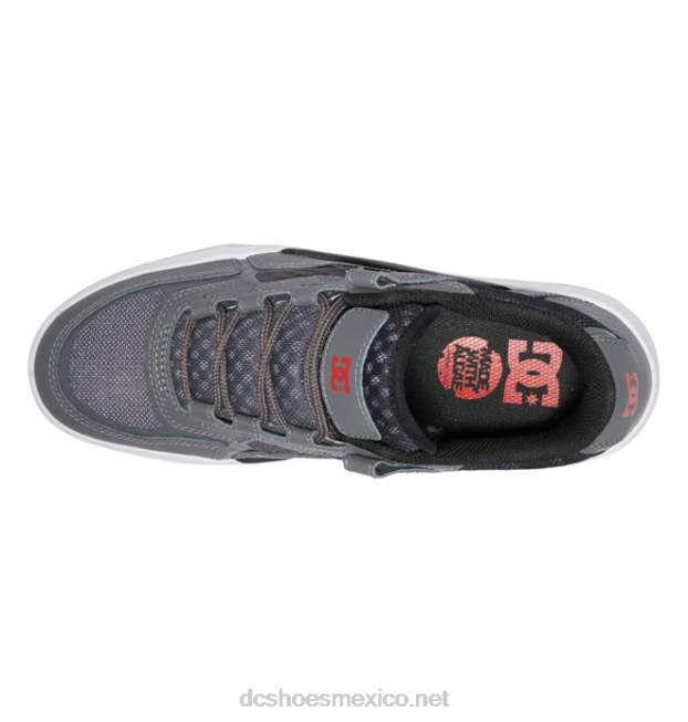 DC Shoes zapatos métricos de hombre VGJFD4351 gris/negro/rojo