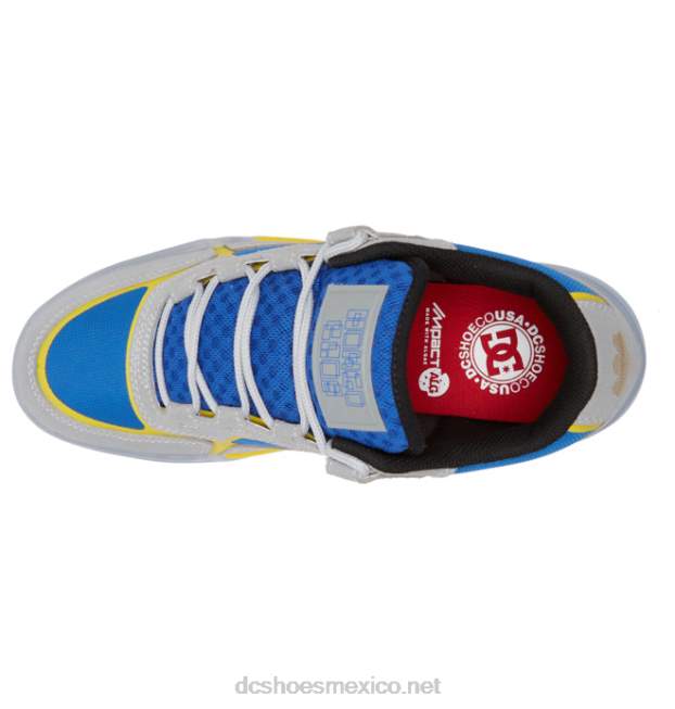 DC Shoes zapatos métricos hongo x dc para hombre VGJFD4348 gris/azul/amarillo