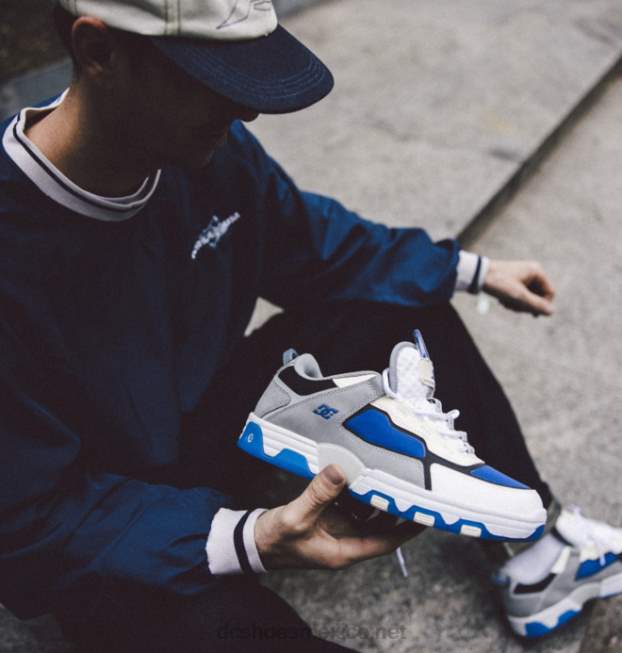 DC Shoes zapatos métricos shanahan para hombre VGJFD416 gris/blanco/azul