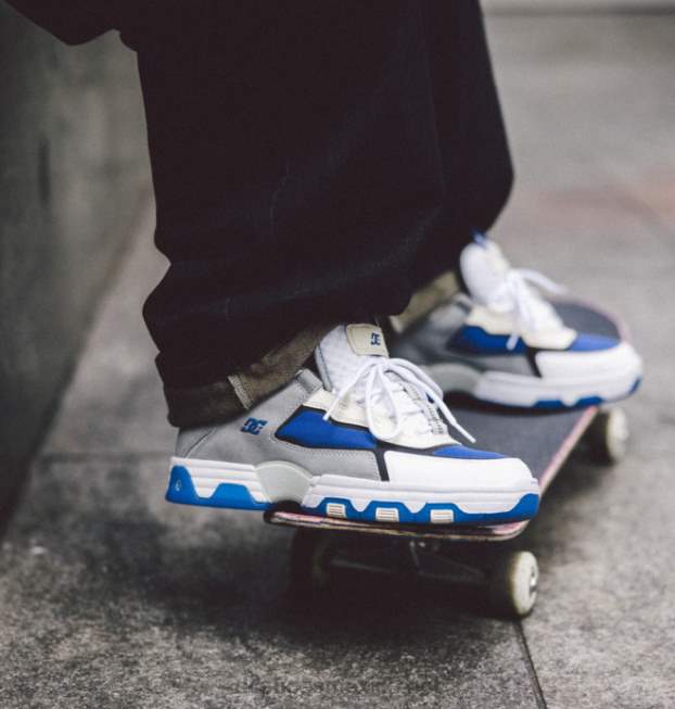 DC Shoes zapatos métricos shanahan para hombre VGJFD416 gris/blanco/azul