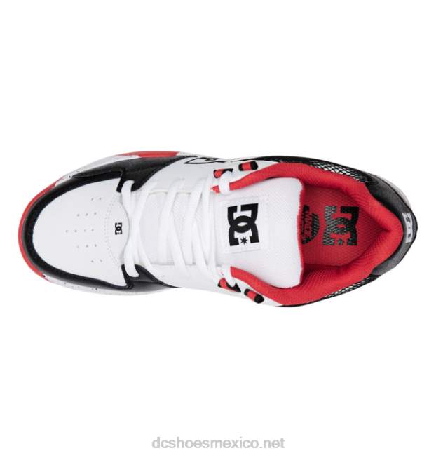 DC Shoes zapatos polivalentes hombre VGJFD4142 blanco/negro/rojo atlético