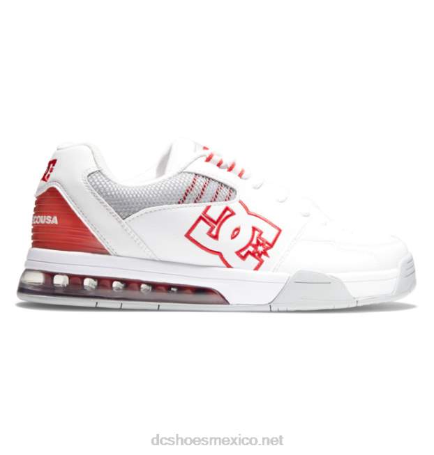 DC Shoes zapatos polivalentes hombre VGJFD4383 blanco/gris/rojo