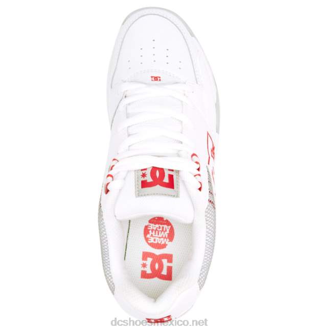 DC Shoes zapatos polivalentes hombre VGJFD4383 blanco/gris/rojo