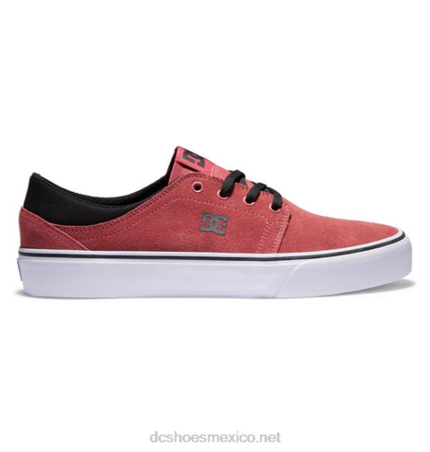 DC Shoes zapatos trase de ante hombre VGJFD4226 color rojo oscuro