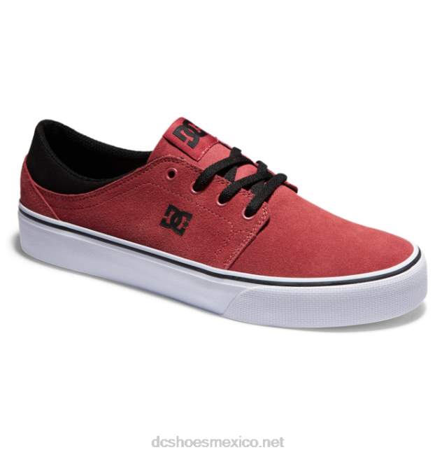 DC Shoes zapatos trase de ante hombre VGJFD4226 color rojo oscuro