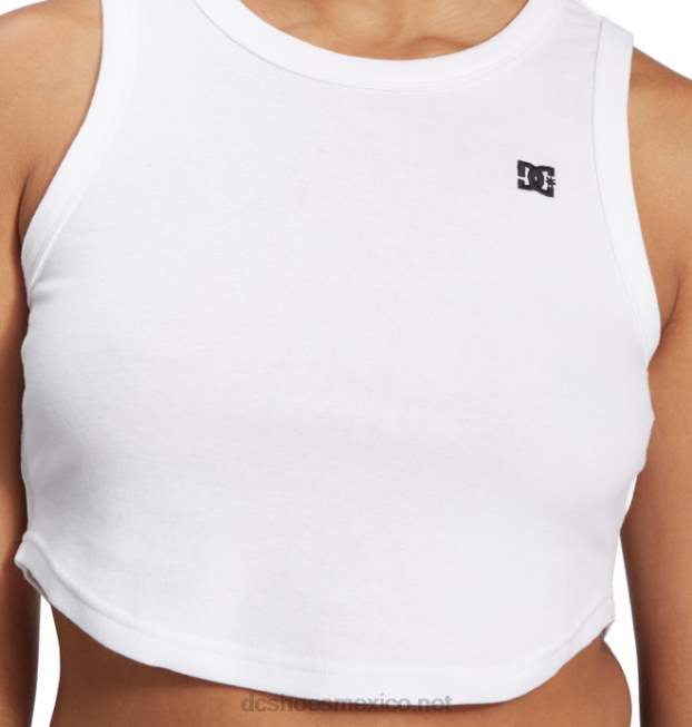 DC Shoes camiseta corta sin mangas de novio para mujer VGJFD4462 blanco