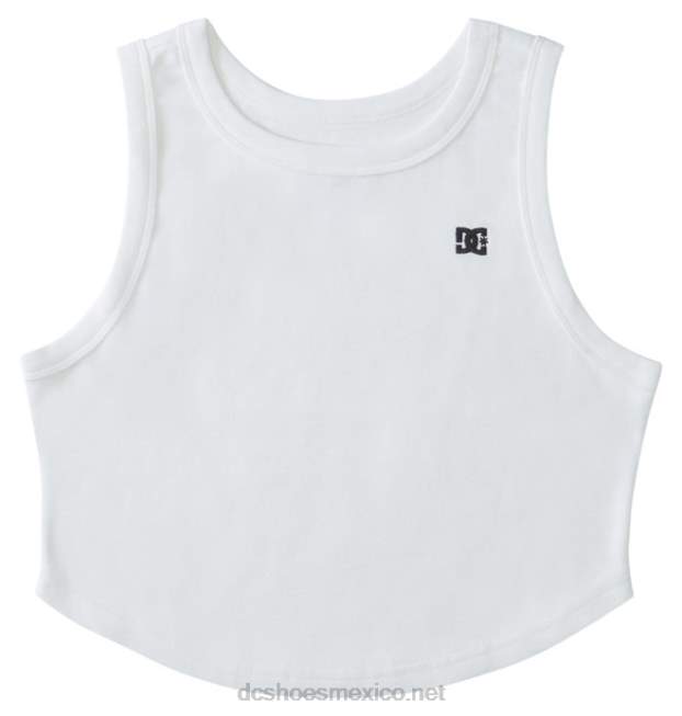 DC Shoes camiseta corta sin mangas de novio para mujer VGJFD4462 blanco