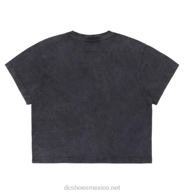 DC Shoes camiseta recortada para bebé con relleno de estrella de dc para mujer VGJFD4485 ácido negro