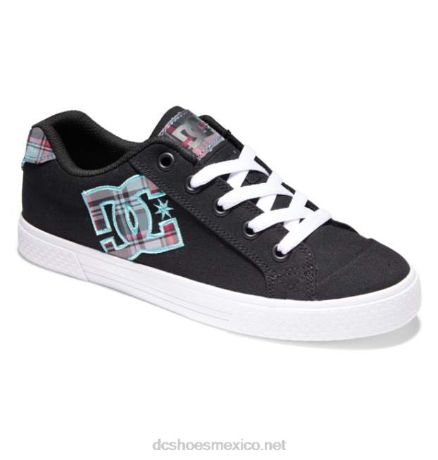 DC Shoes zapatos chelsea mujer VGJFD4440 negro/a cuadros/blanco