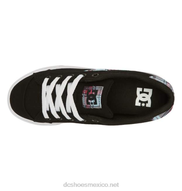 DC Shoes zapatos chelsea mujer VGJFD4440 negro/a cuadros/blanco