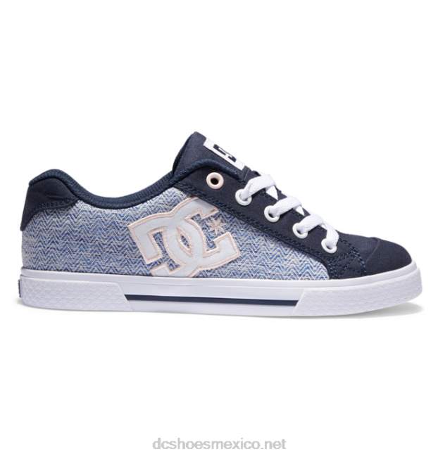 DC Shoes zapatos chelsea mujer VGJFD4444 azul blanco