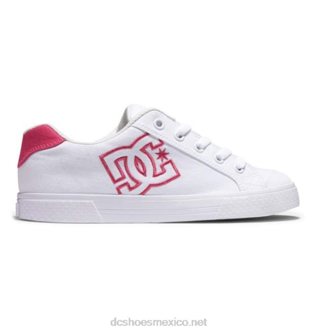 DC Shoes zapatos chelsea mujer VGJFD4461 blanco/rosa loco
