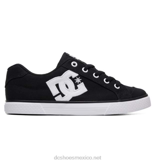DC Shoes zapatos de lona chelsea de mujer VGJFD4454 blanco negro