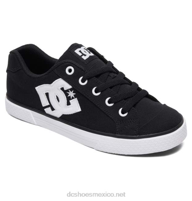 DC Shoes zapatos de lona chelsea de mujer VGJFD4454 blanco negro